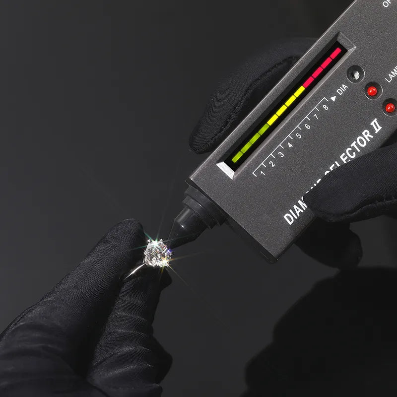 VVS1 Moissanite Solitaire Ring – 925 Sterling Silver