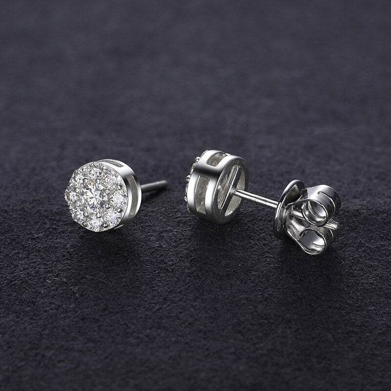 VVS1 Moissanite 925 Silver Diamond Ear Studs Earring